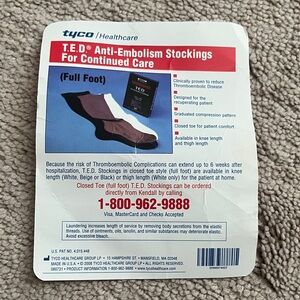 3 packs Tyco Healthcare T.E.D. Anti-Embolism Stockings